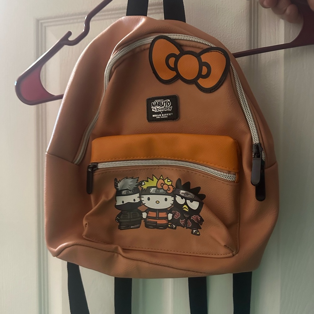 Orange Naruto Hello Kitty Backpack - image 1